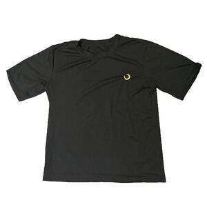 Sailor Moon Crescent Moon Embroidery Kawaii Anime Tee  T-Shirt Like New Black
